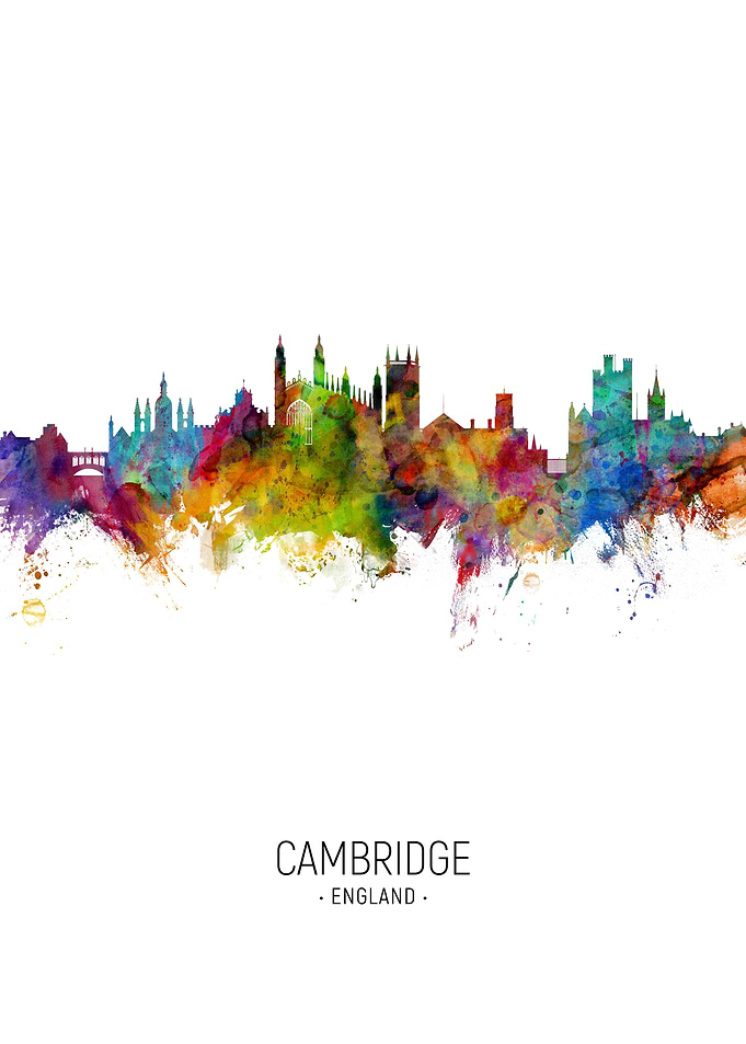 Cambridge England Skyline