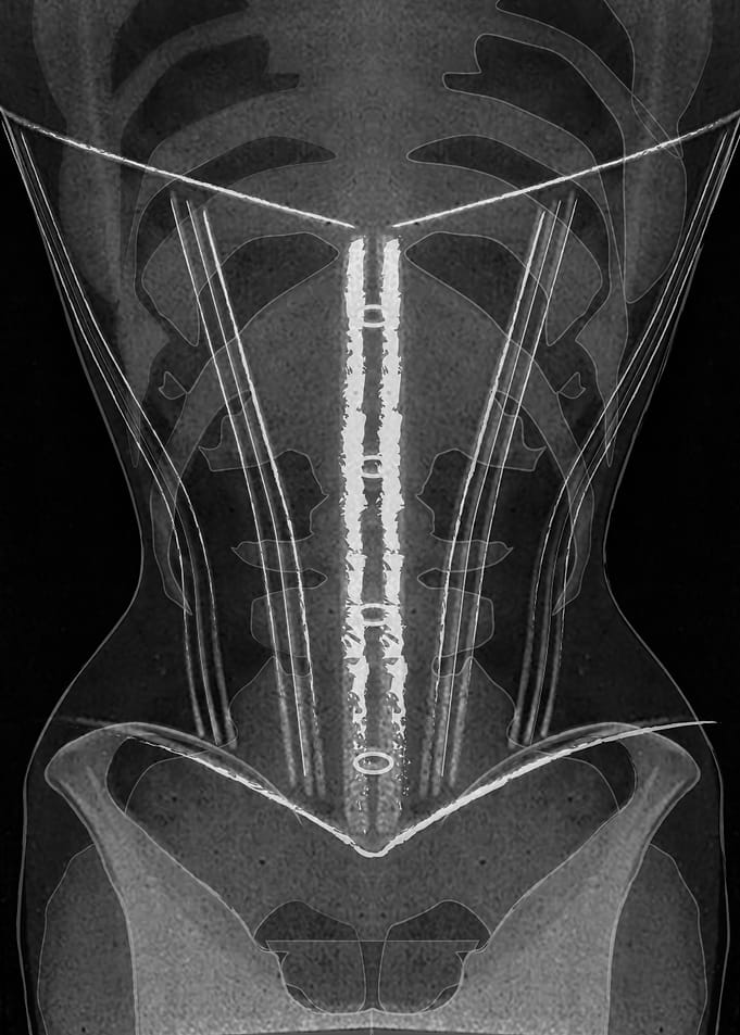 Corset 6 in black