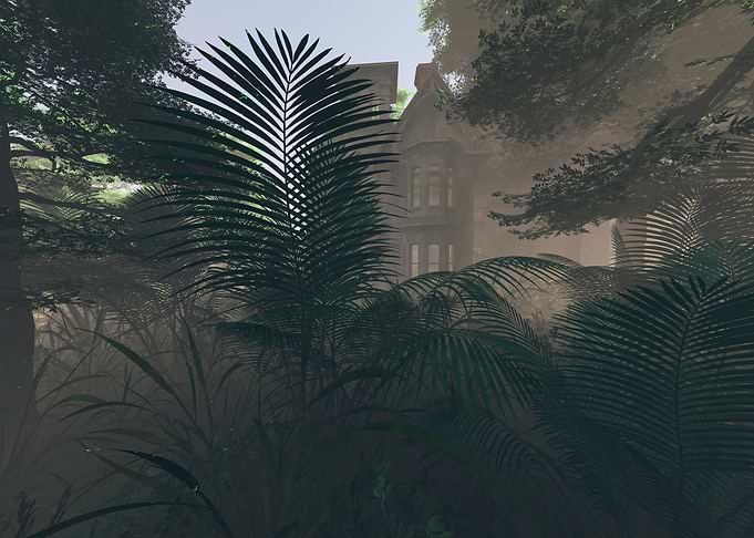 Between trees