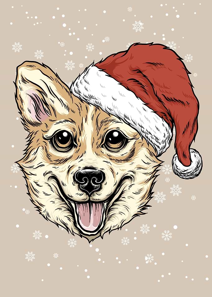 Merry Christmas Corgi