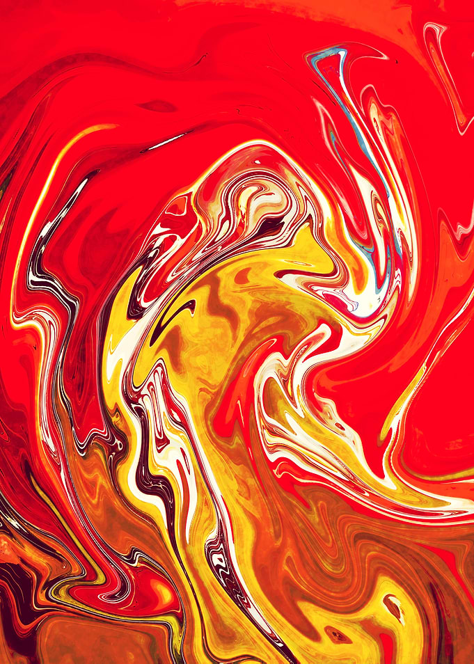 Abstract Marble Painting