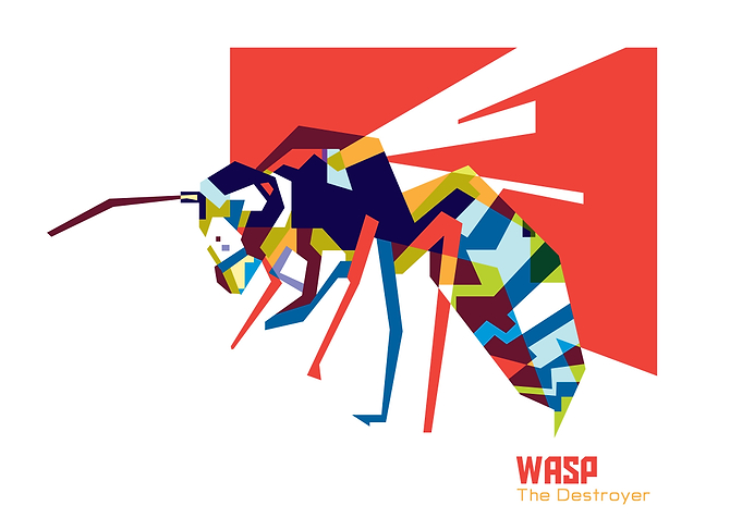 Wasp colorful