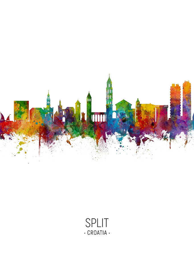 Split Croatia Skyline