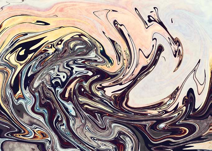 Abstract Marble Painting