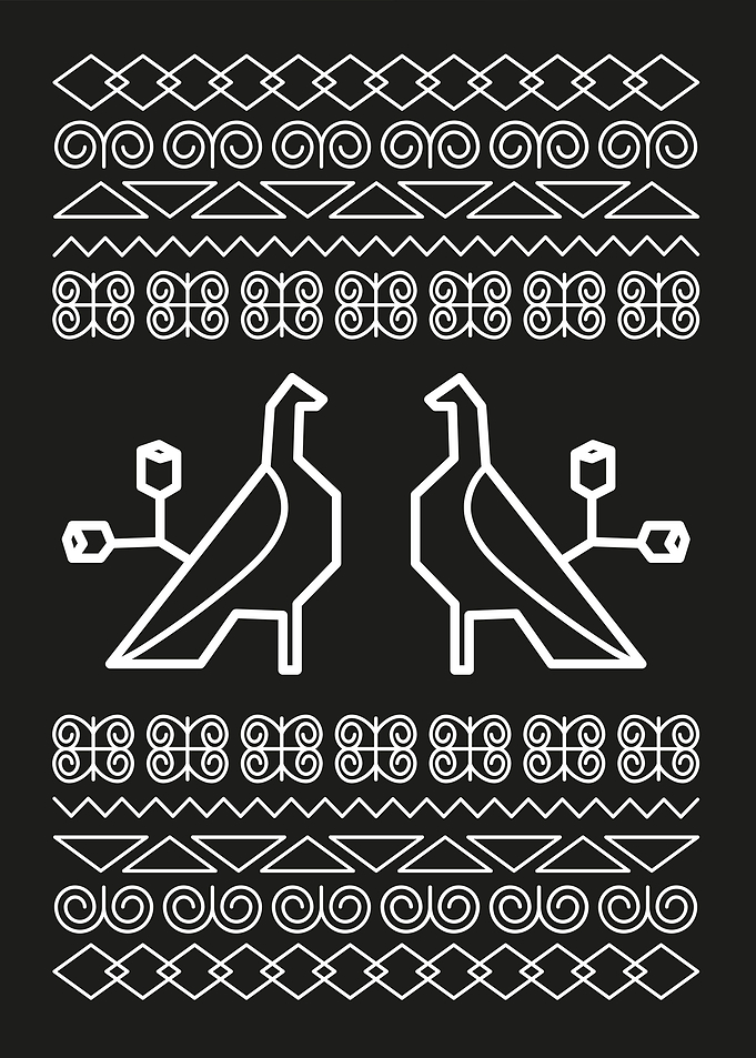 Black rooster