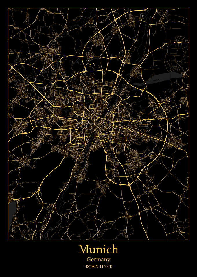 Munich Germany map