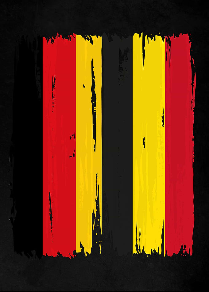 Germany Belgium Split Flag