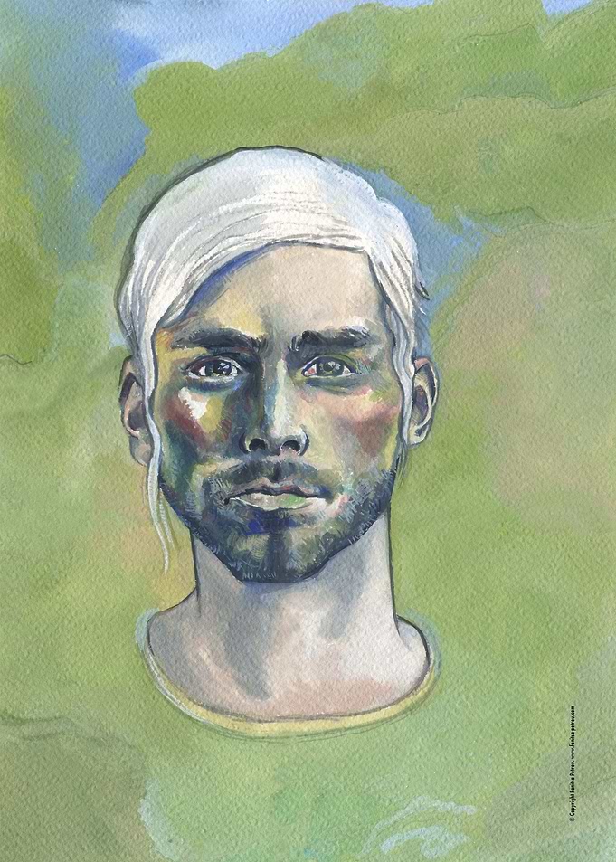 On Green Background