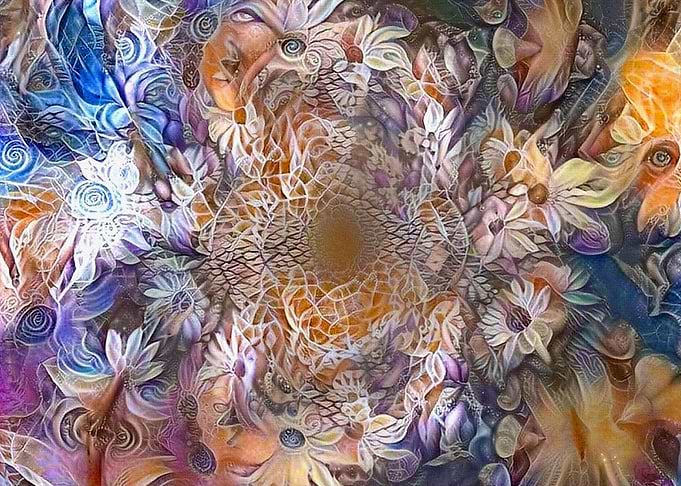 Floral abstract pattern
