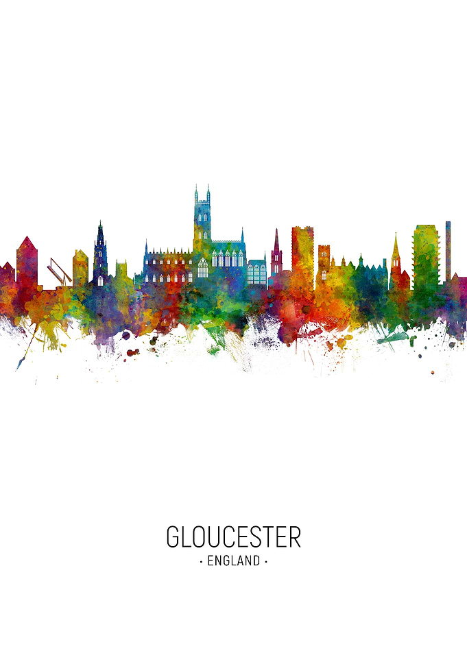 Gloucester England Skyline