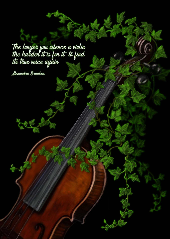 Violin and Ivy