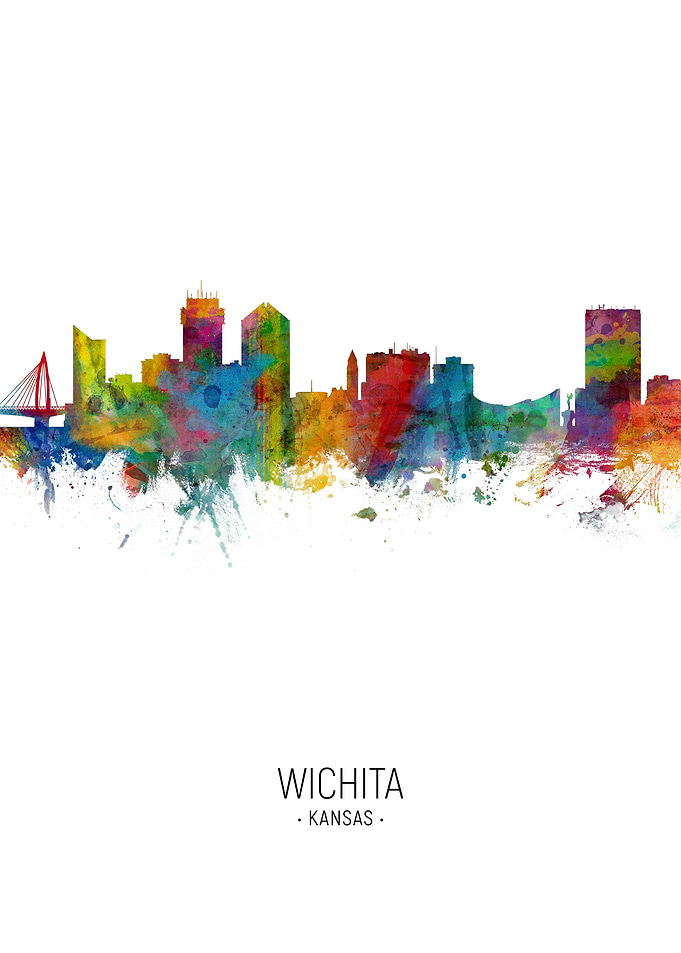 Wichita Kansas Skyline