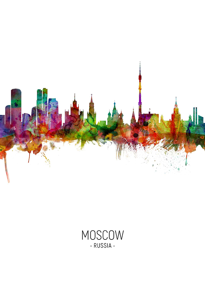Moscow Russia Skyline