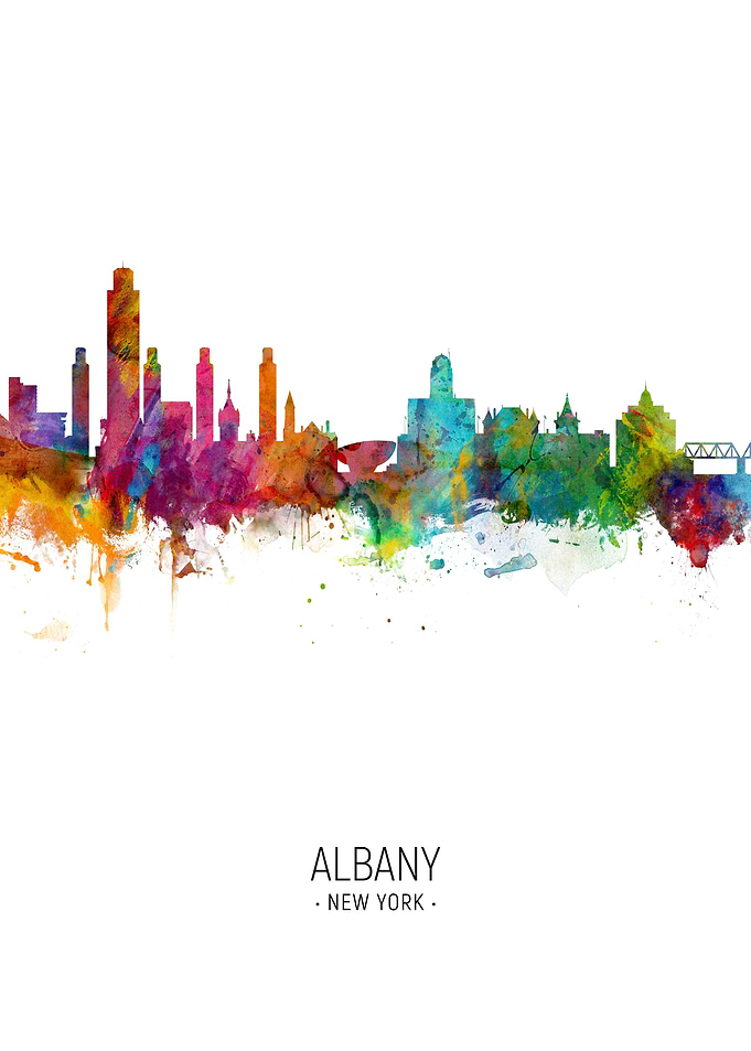 Albany New York Skyline