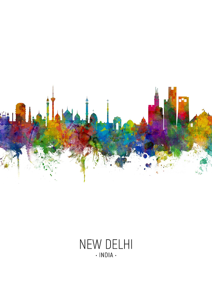 New Delhi India Skyline