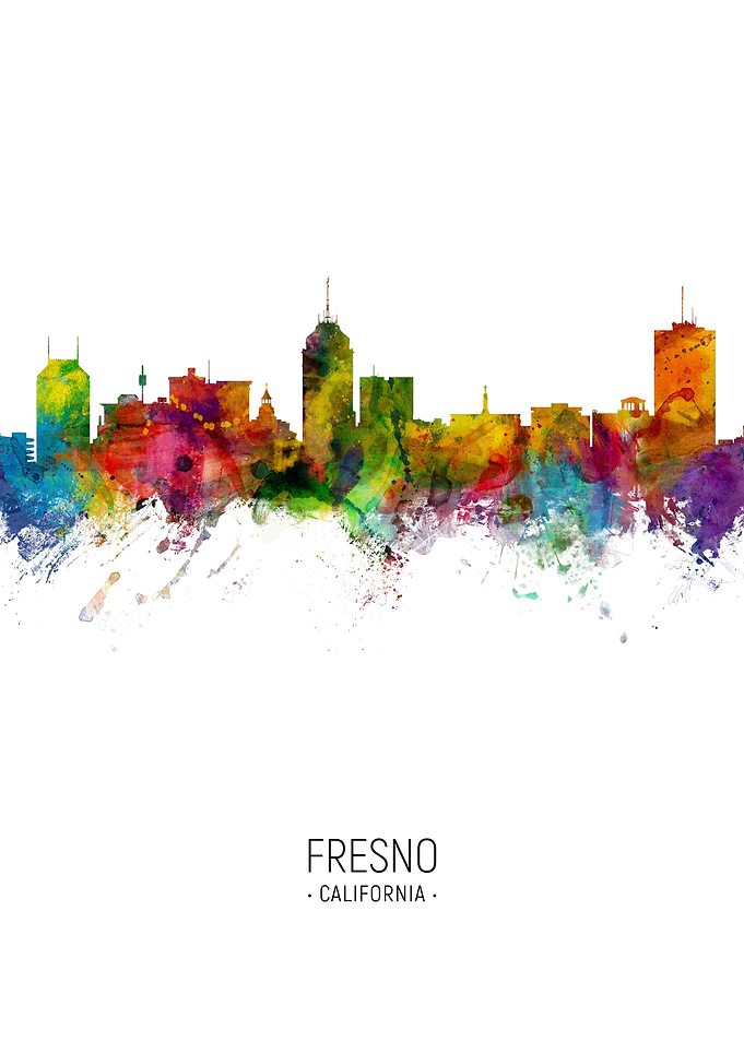 Fresno California Skyline