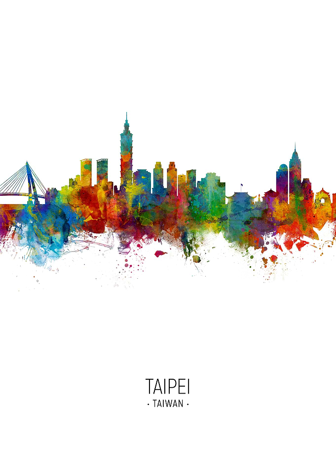 Taipei Taiwan Skyline