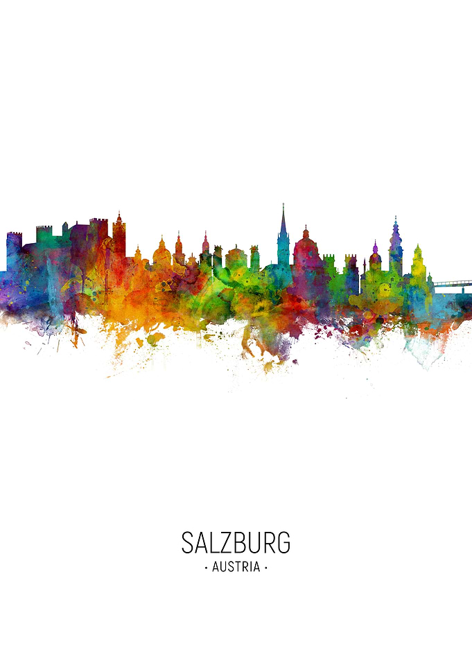 Salzburg Austria Skyline