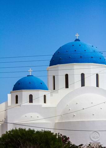 Blue and White