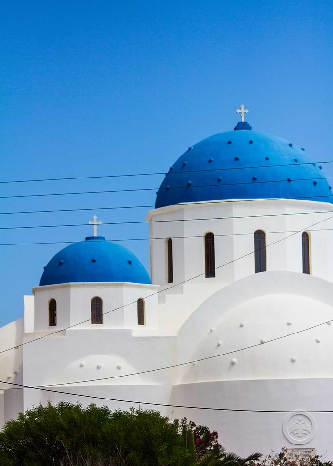 Blue and White