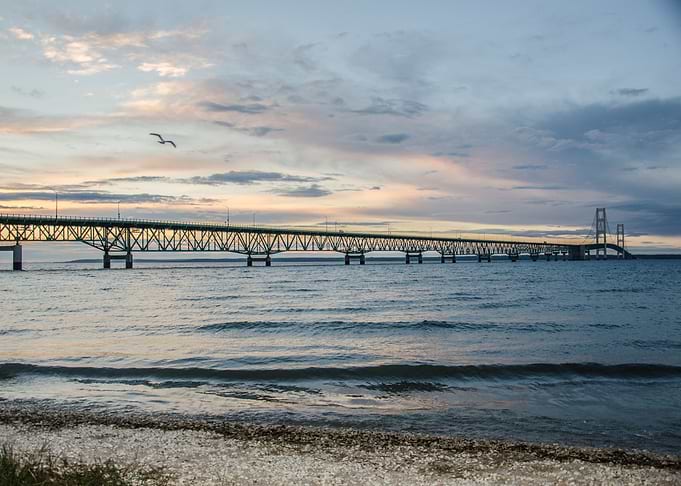 Bridge Lake Michigan