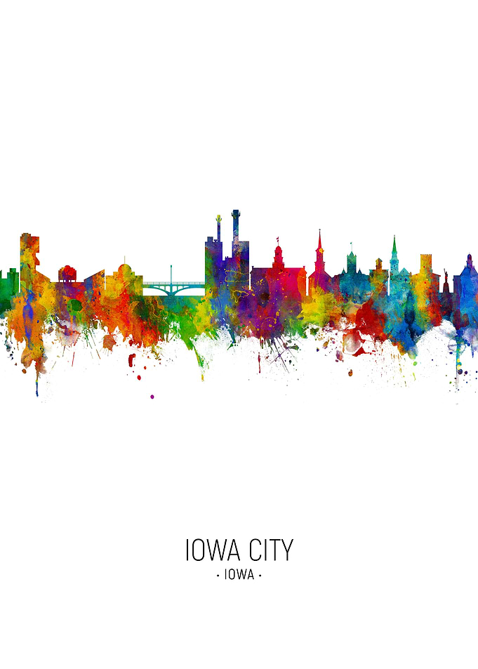 Iowa City Iowa Skyline