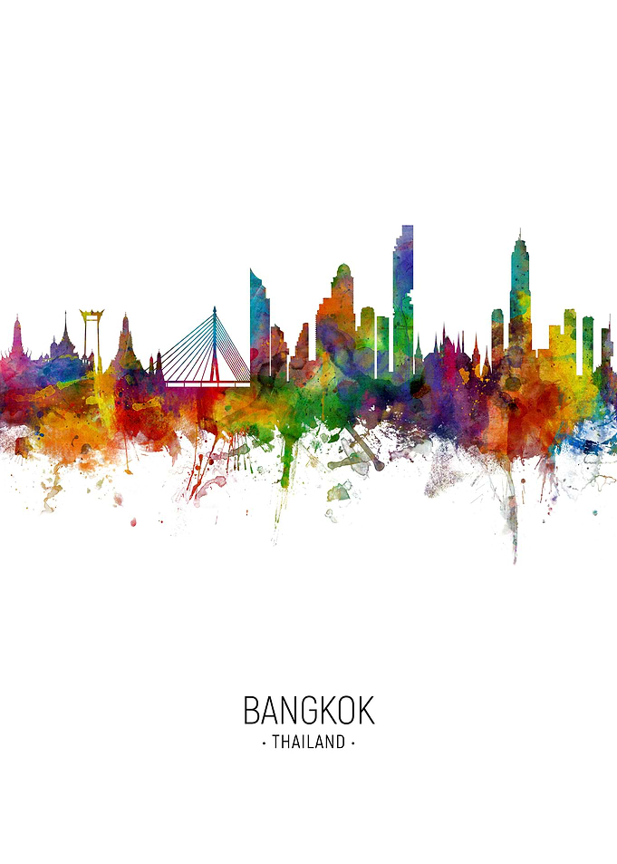 Bangkok Thailand Skyline