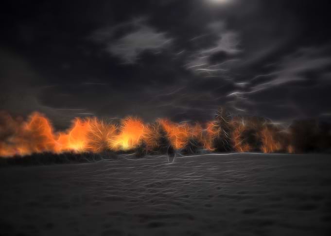 Burning winter