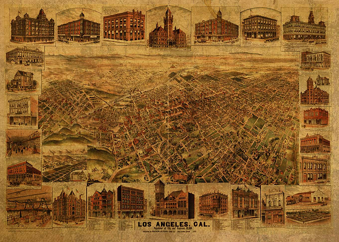 Los Angeles Map 1891