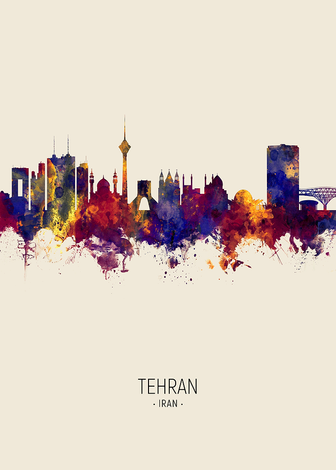 Tehran Iran Skyline