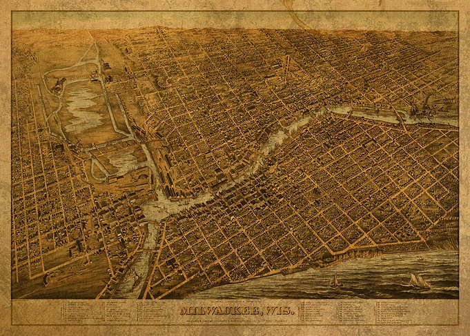 Milwaukee Map 1872