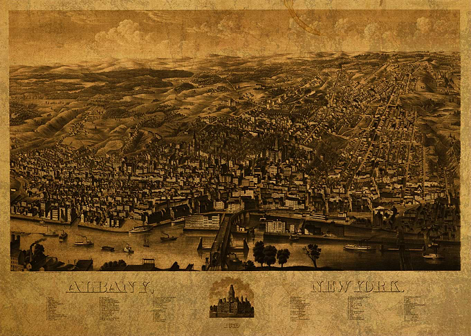 Albany New York Map 1879