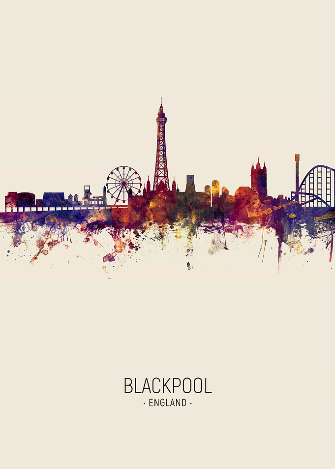 Blackpool England Skyline