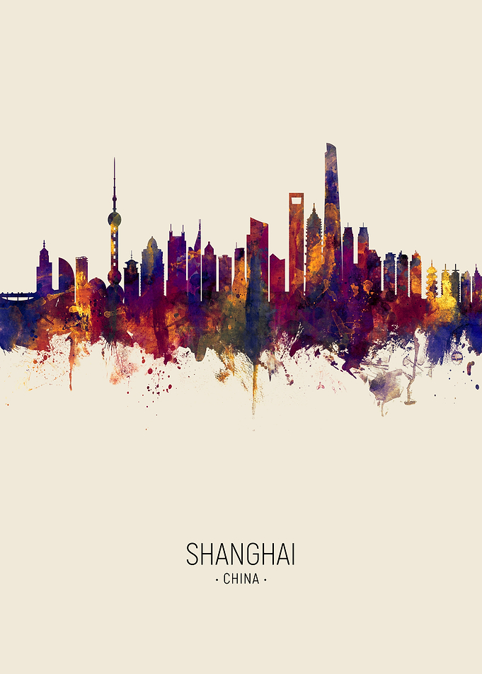 Shanghai China Skyline