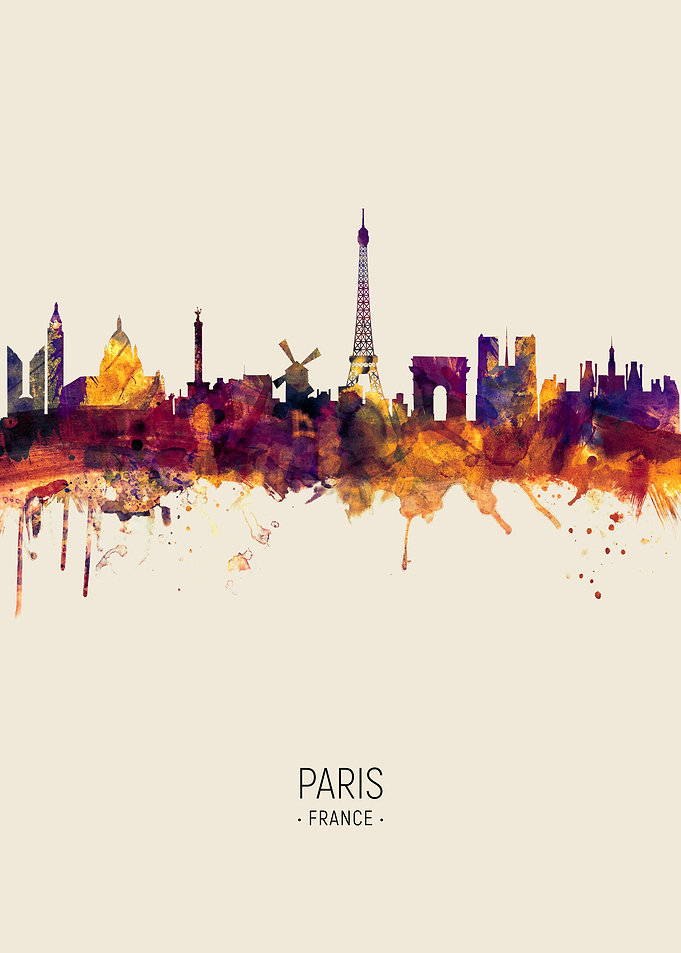 Paris France Skyline