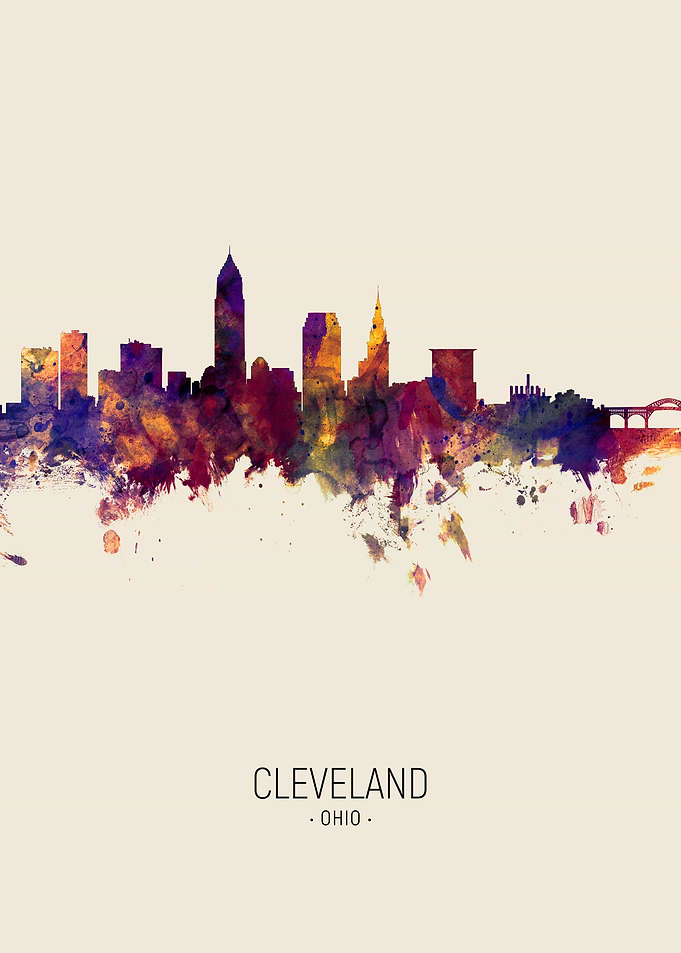 Cleveland Ohio Skyline