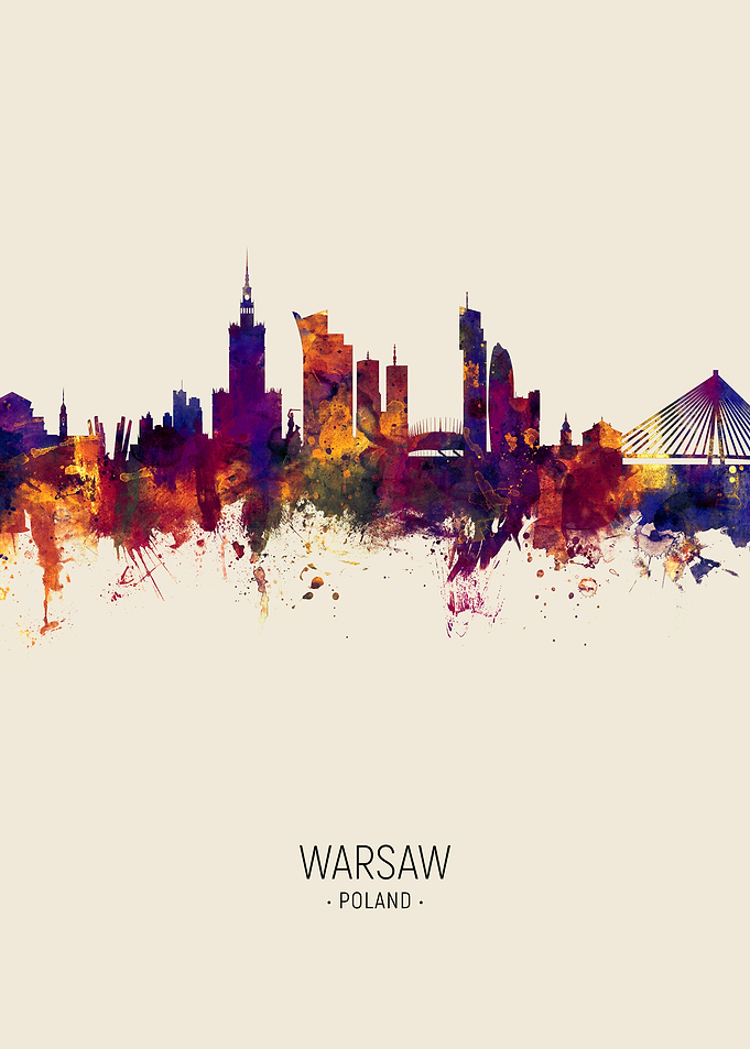 Warsaw Poland Skyline