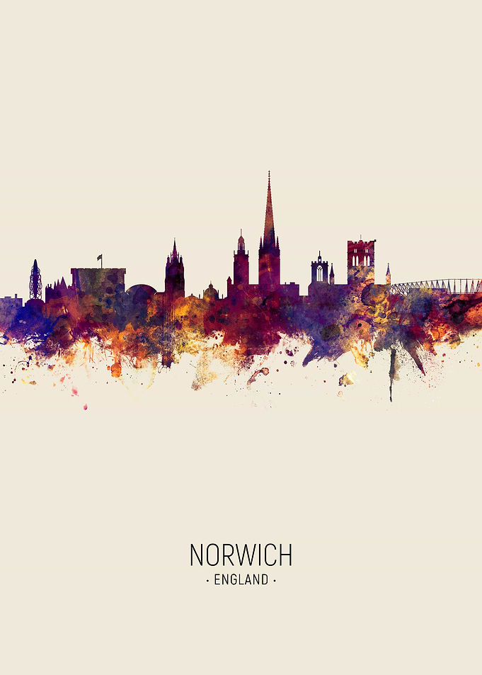 Norwich England Skyline