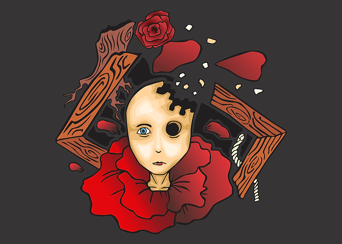 Girl and Roses