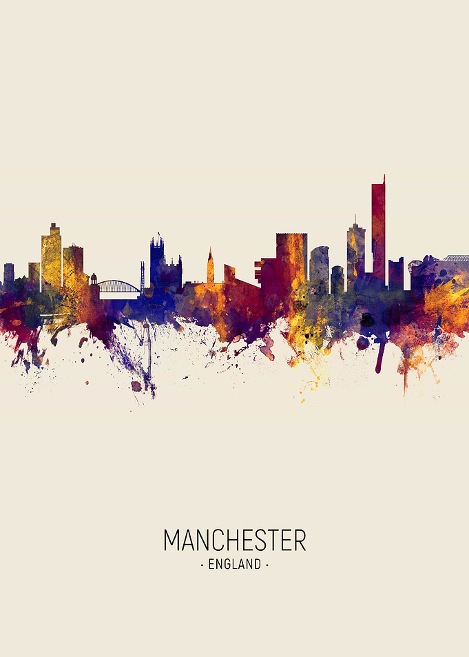 Manchester England Skyline