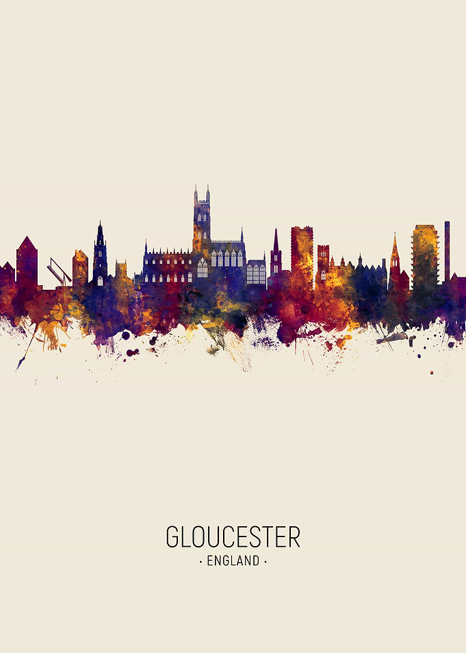 Gloucester England Skyline