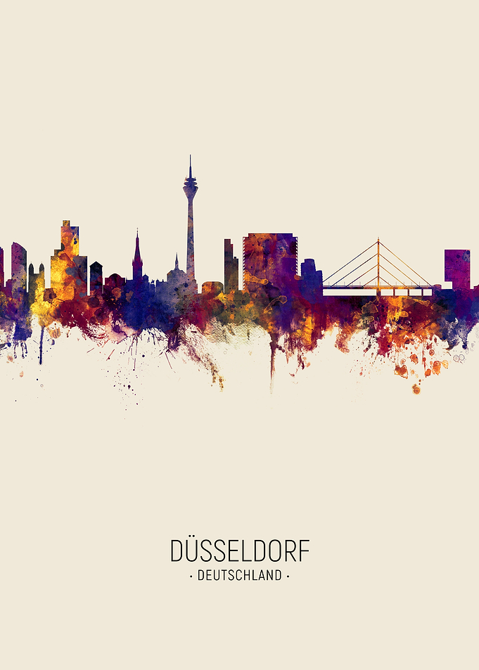 Dusseldorf Germany Skyline