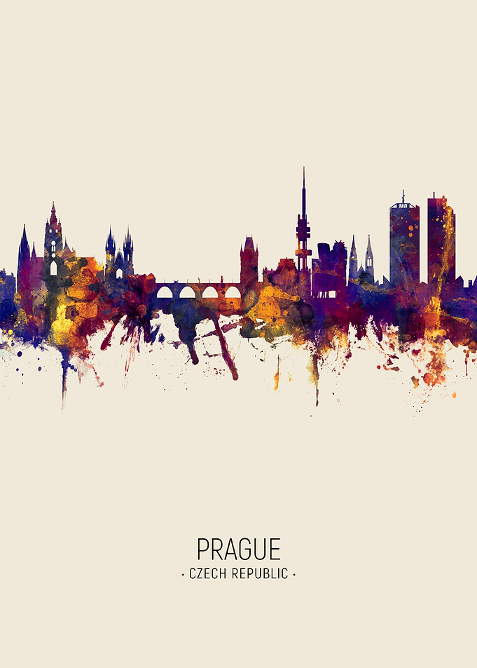 Prague Praha Skyline