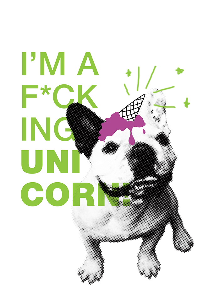Bulldog unicorn