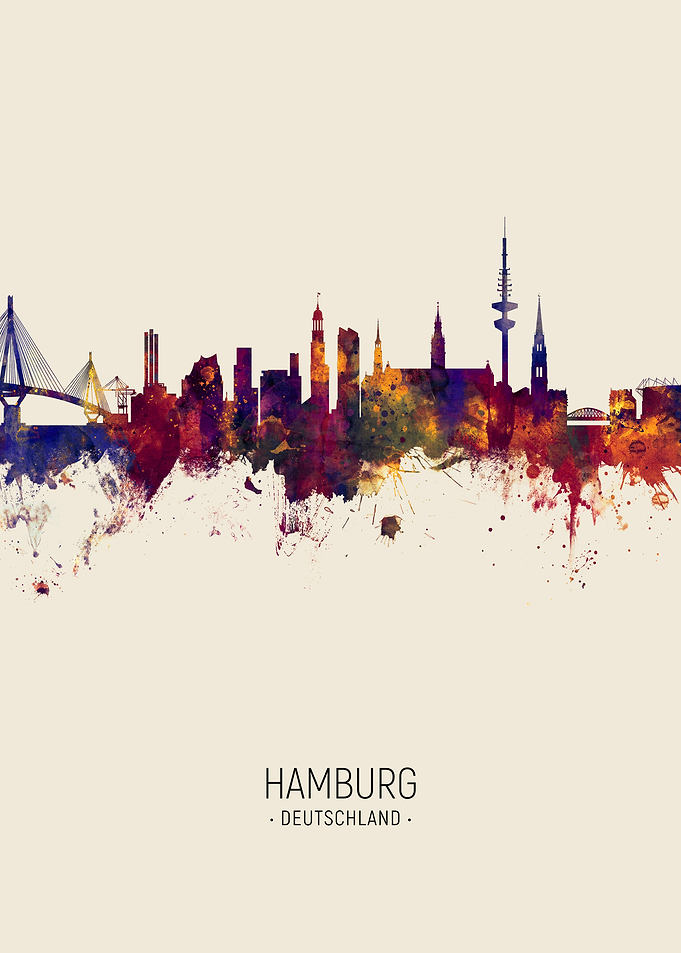 Hamburg Germany Skyline