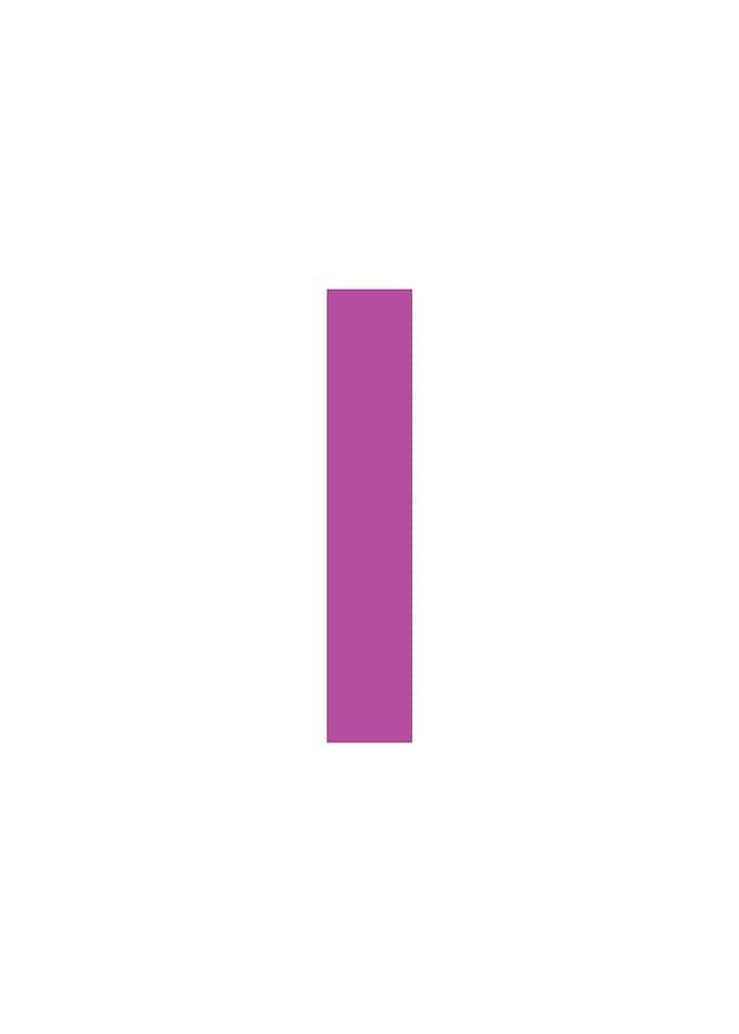 Purple Letter I