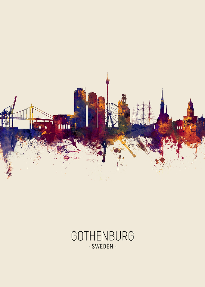 Gothenburg Sweden Skyline