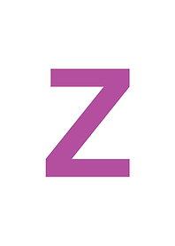 Purple Letter Z