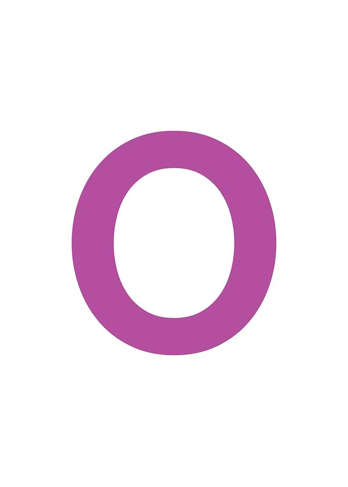 Purple Letter K O