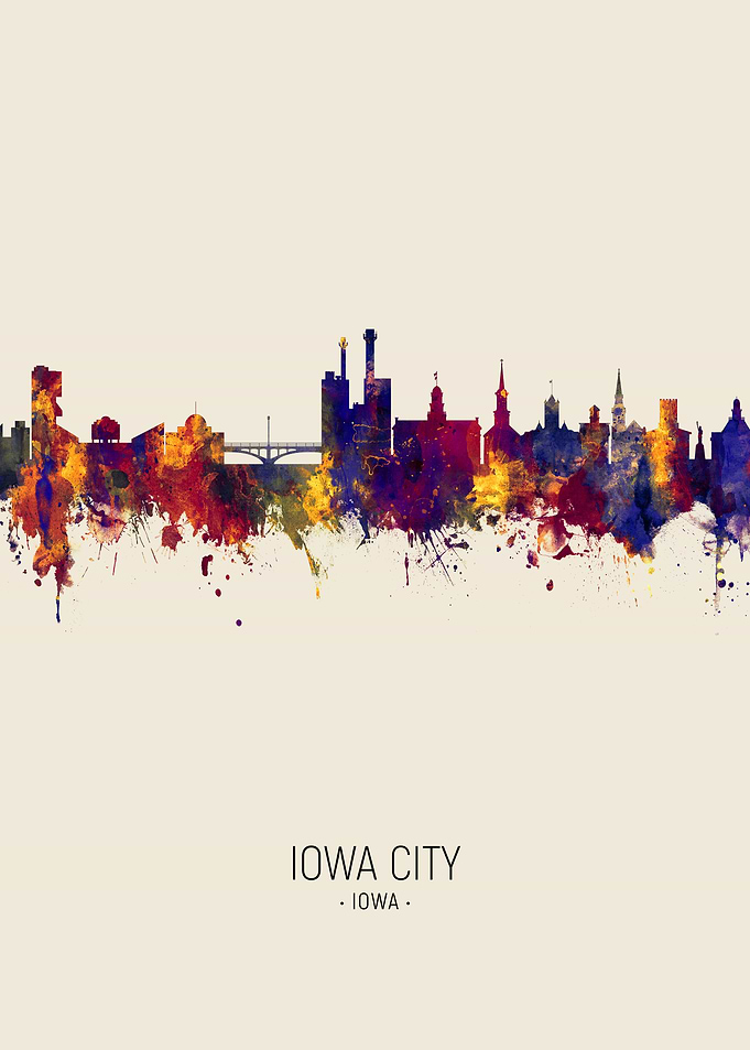 Iowa City Iowa Skyline